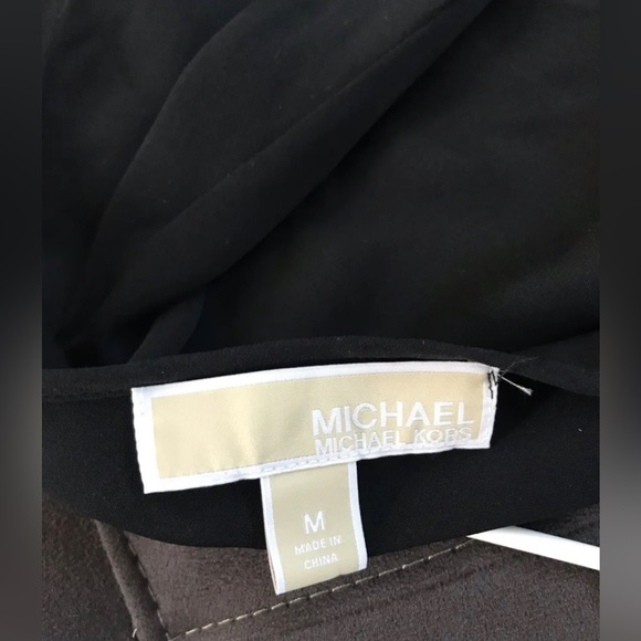 Michael Kors 100% silk high low back with chain detail Sz M - Picture 3 of 5